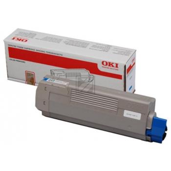 44059255 / cyan / original OKI Toner cyan / 44059255 / 10000 S.