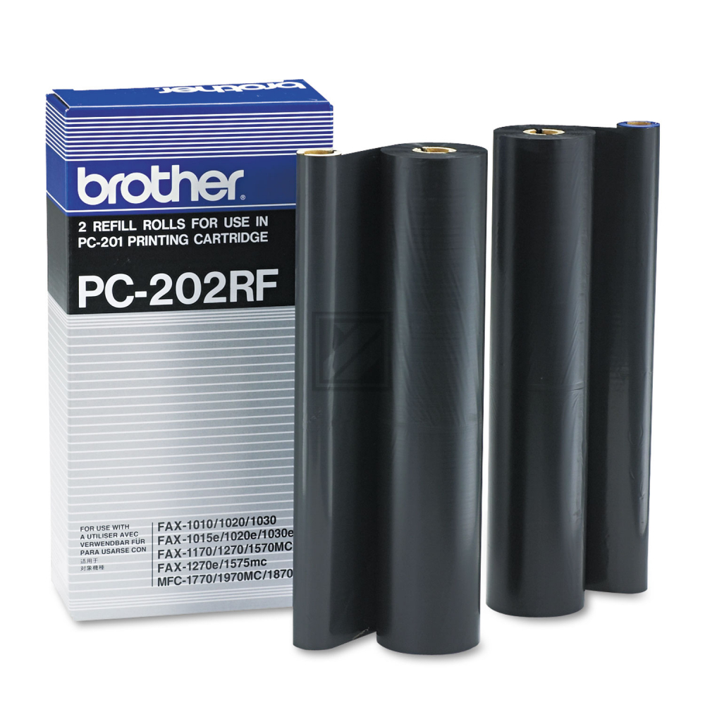 PC202RF / schwarz / original BROTHER ThermoTransferRolle / PC202RF / 420 S.