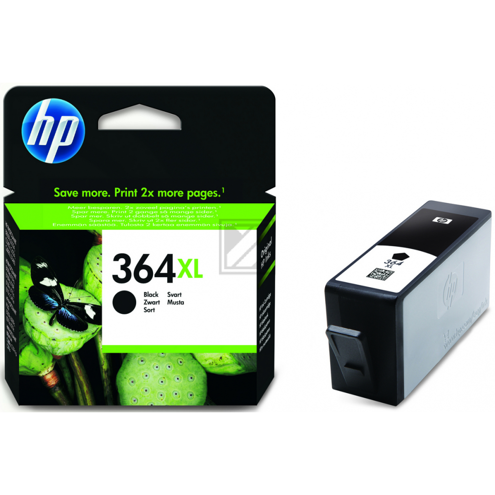 CN684EE // 364XL / schwarz / original HP Tintenpatrone schwarz / CN684EE / 550 S. / 18.00 ml