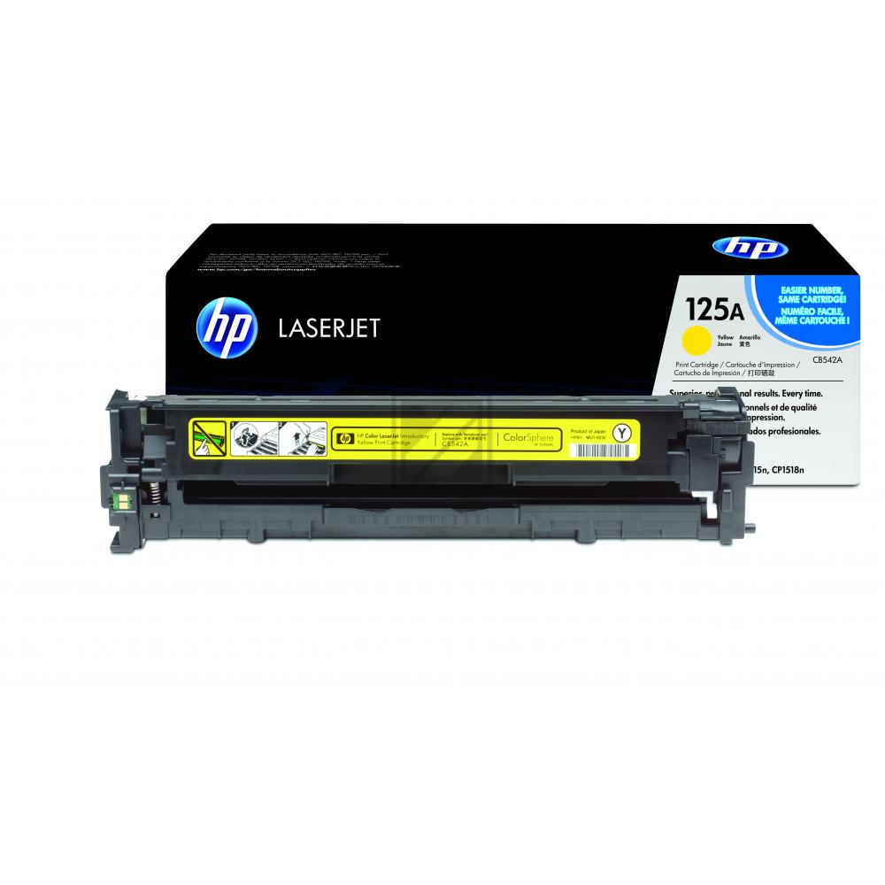 CB542A // 125A / gelb / original HP Toner gelb / CB542A / 1400 S.