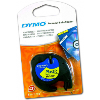 91202 // S0721620 / schwarz gelb / original DYMO DirectLabelEtiketten / 91202