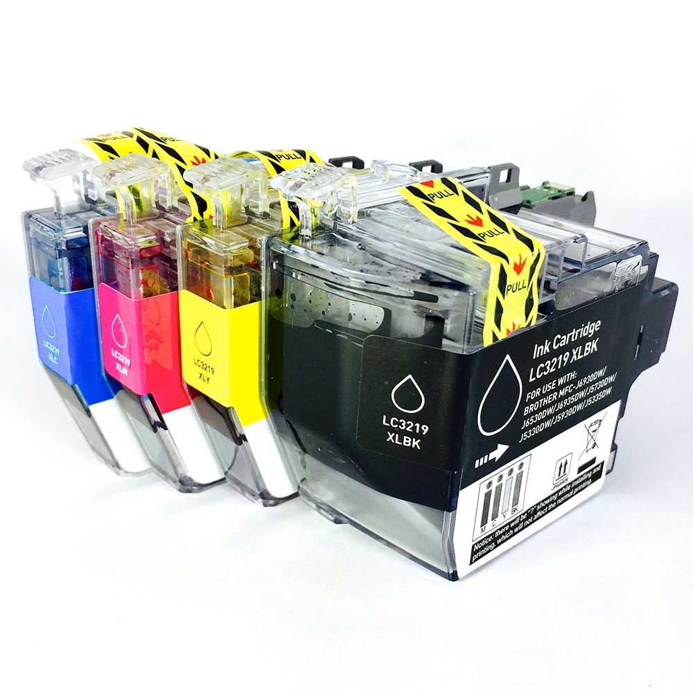 Multipack LC3219XL Alternativ Tinte für Brother / LC3219XL / Bk68ml/CMY17ml  (PATENTSICHER)