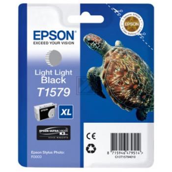 C13T15794010 // T1579 / schwarz / original EPSON Tintenpatrone schwarz hell hell / C13T15794010 / 23000 S. / 25.90 ml
