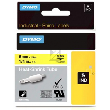 18052 // S0718270 / schwarz / original DYMO Prägeband / 18052
