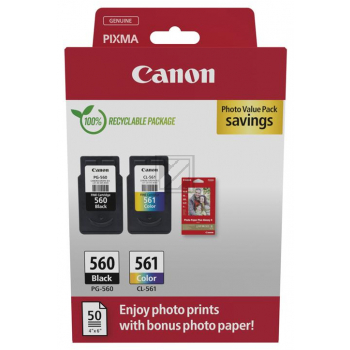 3713C008 // PG560CL561 / original CANON Druckkopfpatrone Multipack / 3713C008