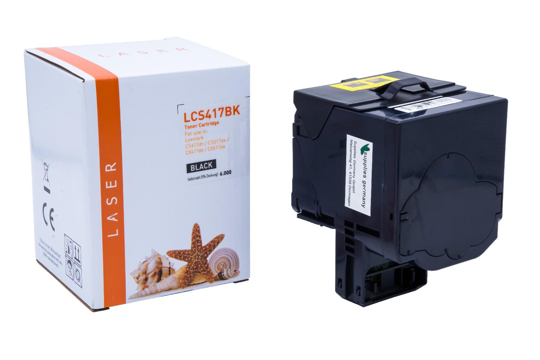 Alternativ Toner Black für Lexmark / 71B2HK0 / 6.000 Seiten