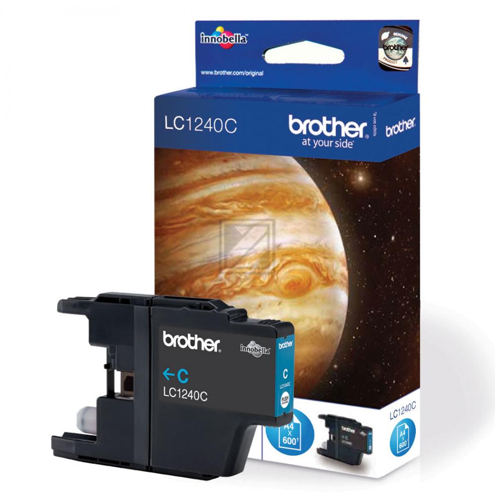 LC1240C / cyan / original BROTHER Tintenpatrone cyan / LC1240C / 600 S.