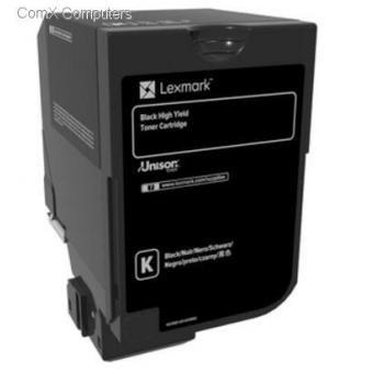 74C0H10 / schwarz / original LEXMARK Toner schwarz / 74C0H10 / 12000 S.