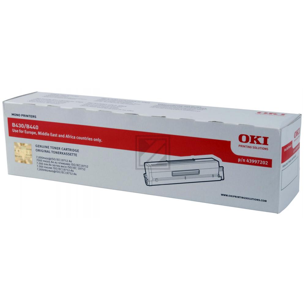 43979202 / schwarz / original OKI Toner schwarz / 43979202 / 7000 S.