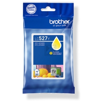 LC527Y / gelb / original Brother Tintenpatrone gel / LC527Y / 900 S.