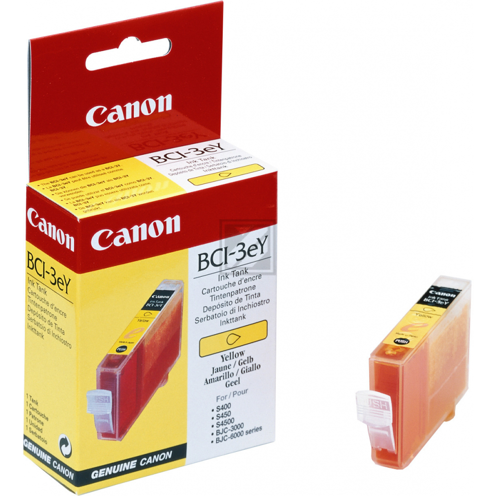 4482A002 // BCI3EY / gelb / original CANON Tintenpatrone gelb / 4482A002 / 390 S. / 14.00 ml