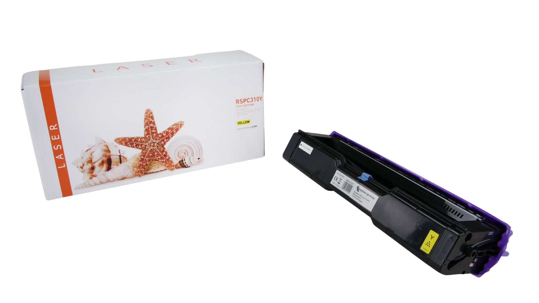 Alternativ Toner Yellow für Ricoh  / 406482 / 6.000 Seiten