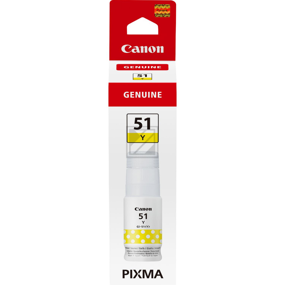 4548C001 // GI51Y / gelb / original CANON Tintenpatrone gelb / 4548C001 / 7700 S. / 70.00 ml