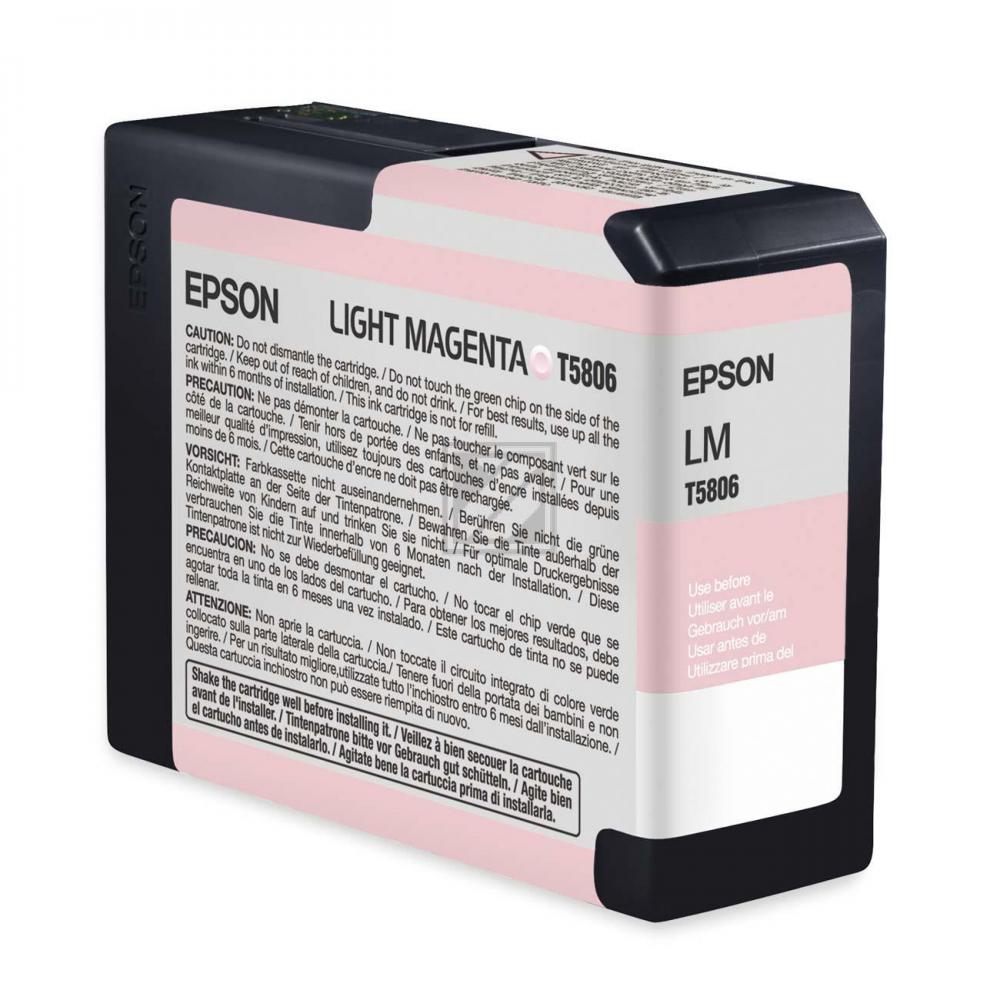 C13T580600 // T5806 / magenta / original EPSON Tintenpatrone magenta hell / C13T580600 / 80.00 ml