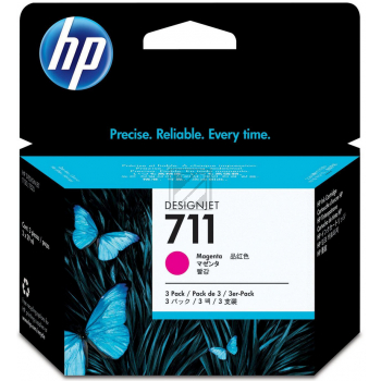 CZ135A // 711 / magenta / original HP Tintenpatrone magenta / CZ135A / 29.00 ml