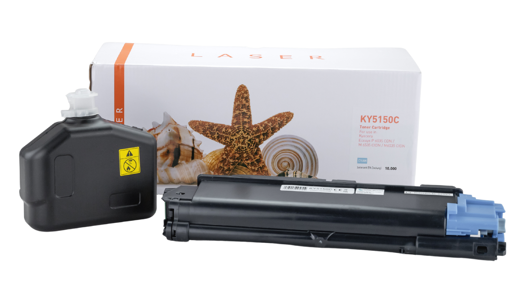 Alternativ Toner Cyan für Kyocera  / TK5150C / 10.000 Seiten