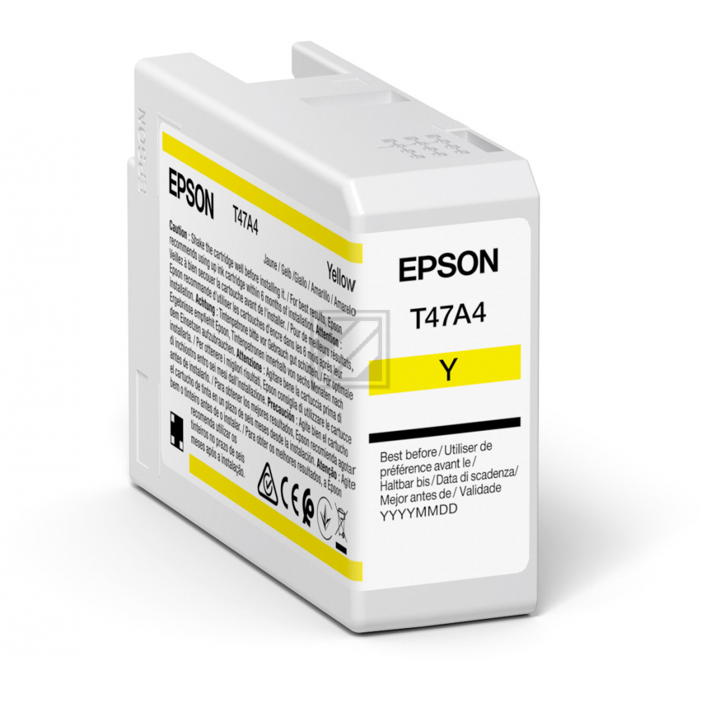 C13T47A400 // T47A4 / gelb / original EPSON Tintenpatrone gelb / C13T47A400 / 50.00 ml