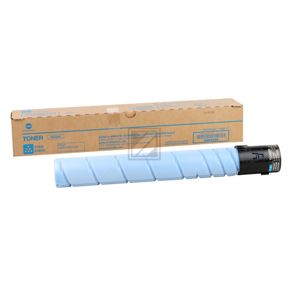 A8DA450 // TN324C / cyan / original KONICAMIN Toner cyan / A8DA450 / 26000 S.