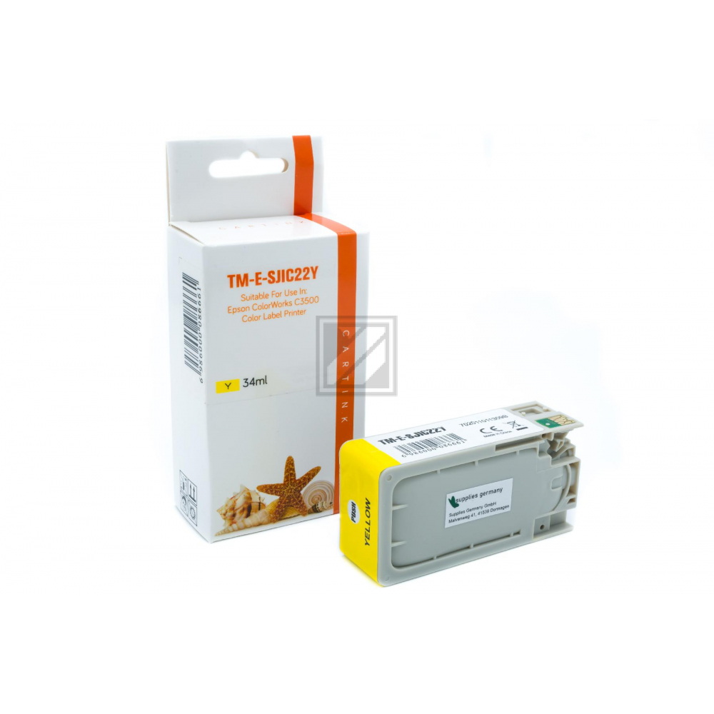 Alternativ Tinte Yellow für Epson / C33S020604 / 32,5ml