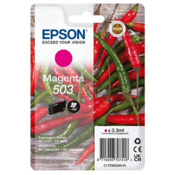 C13T09Q34010 // 503 / original EPSON Tintenpatrone magenta / C13T09Q34010 / 165 S. / 3.30 ml