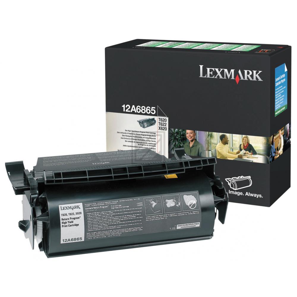 12A6865 / schwarz / original LEXMARK Toner schwarz / 12A6865 / 30000 S.