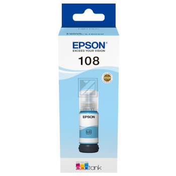 C13T09C54A // 108 / hell cyan / original EPSON Tintenflasche cyan hell / C13T09C54A / 70.00 ml