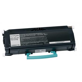 E260A11E / original LEXMARK Toner schwarz / E260A11E / 3500 S.