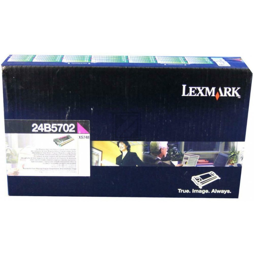 24B5702 / magenta / original LEXMARK Toner magenta / 24B5702 / 10000 S.