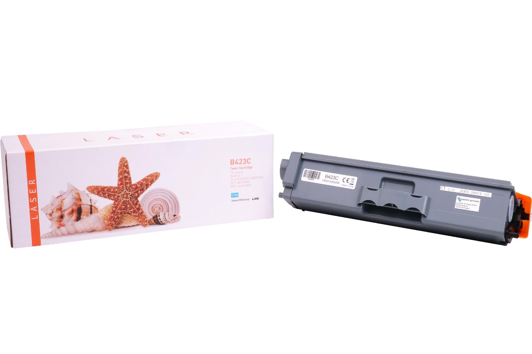 Alternativ Toner Cyan für Brother / TONTN423C  / 4.000 Seiten