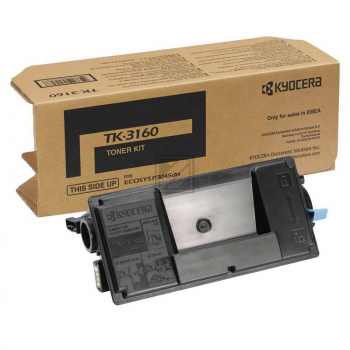 1T02T90NL0 // TK3160 / schwarz / original KYOCERA Toner schwarz / 1T02T90NL0 / 12500 S.