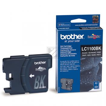 LC1100BK / schwarz / original BROTHER Tintenpatrone schwarz / LC1100BK / 450 S. / 9.50 ml