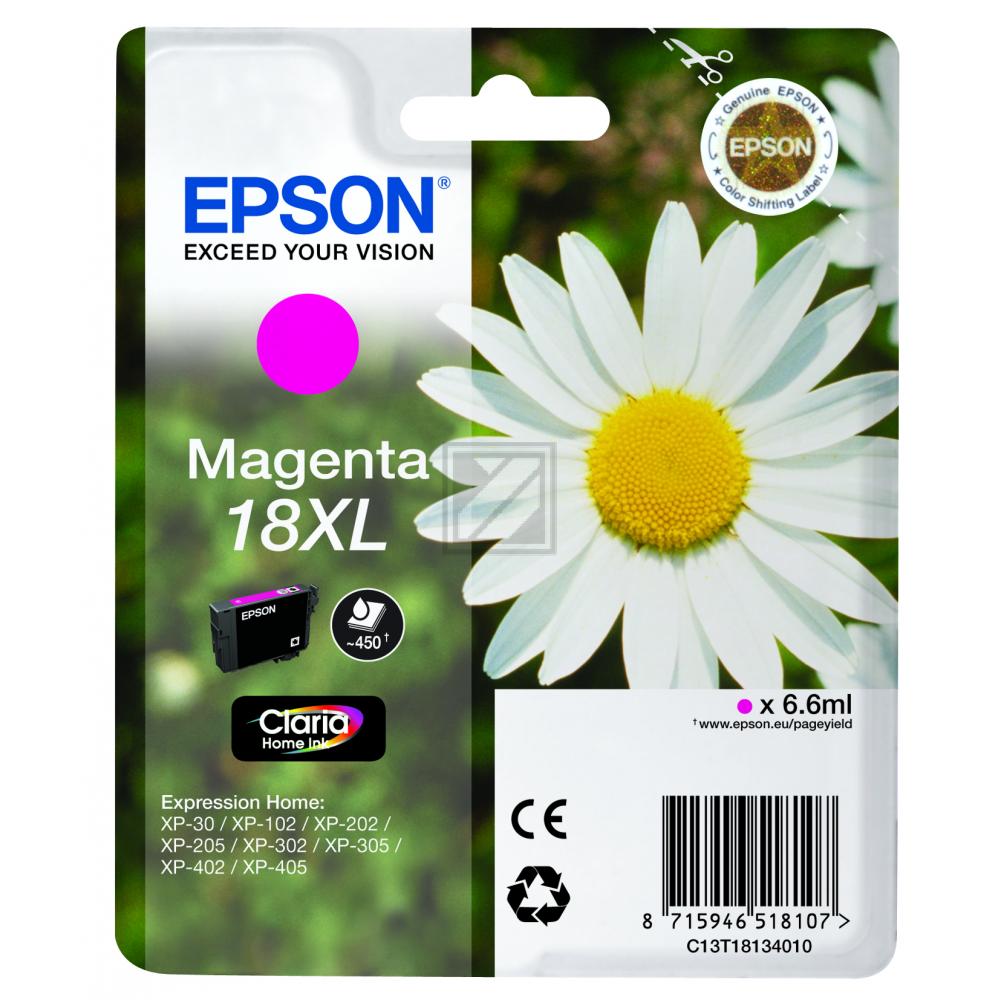 C13T18134012 // 18XL / magenta / original EPSON Tintenpatrone magenta / C13T18134012 / 450 S. / 6.60 ml