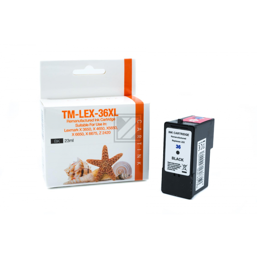 Refill Tinte Black für Lexmark / 18C2170E / 23ml