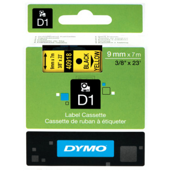 40918 // S0720730 / schwarz / original DYMO DirectLabelEtiketten / 40918