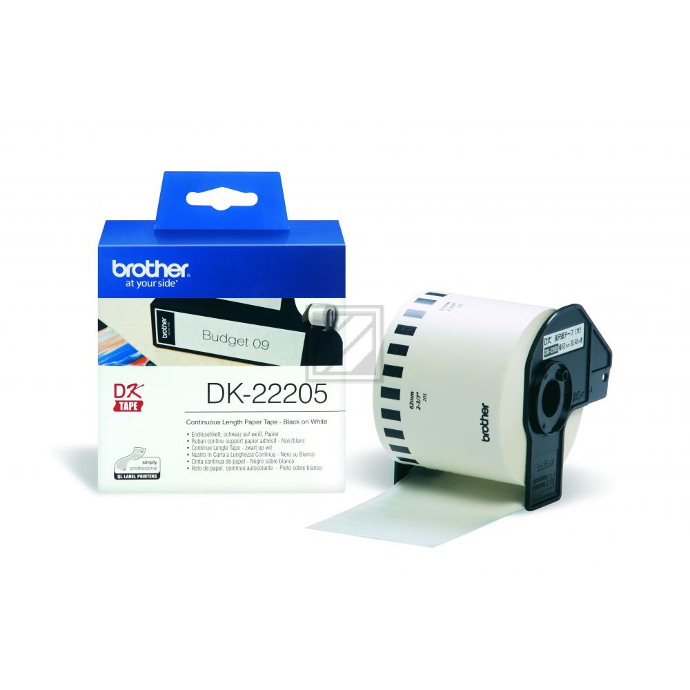 DK22205 / original BROTHER PTouch Etiketten / DK22205
