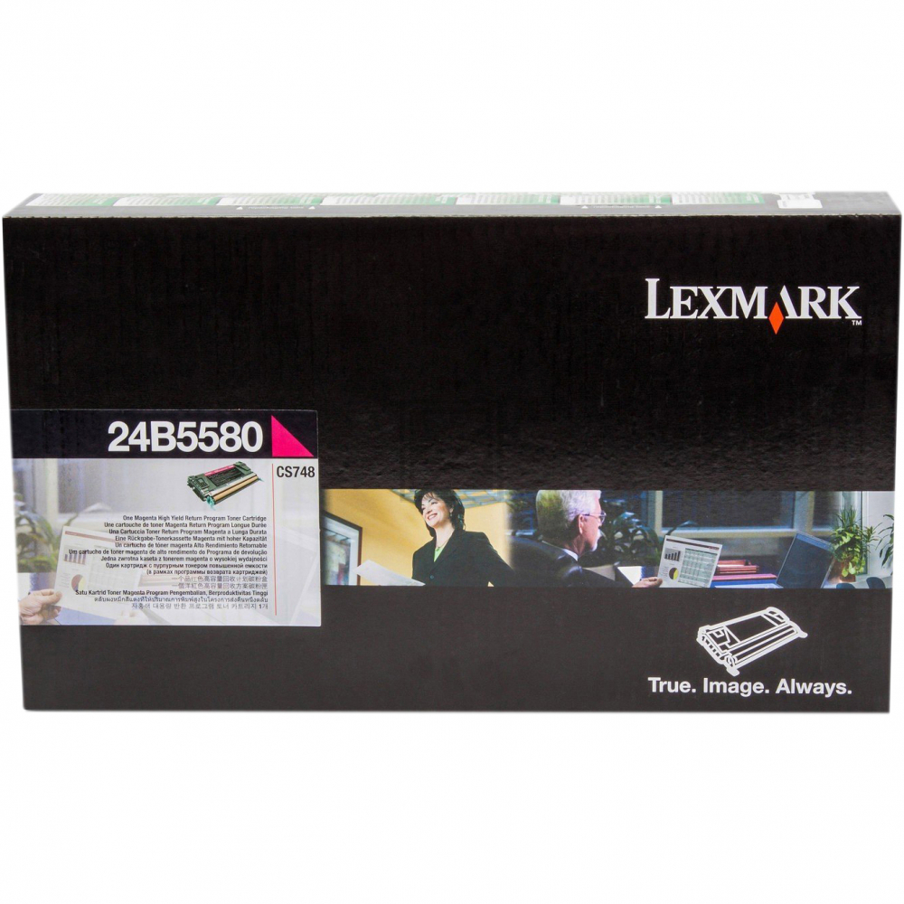 LEXMARK CS748DE Toner magenta 10.000 Seiten return / 24B5580