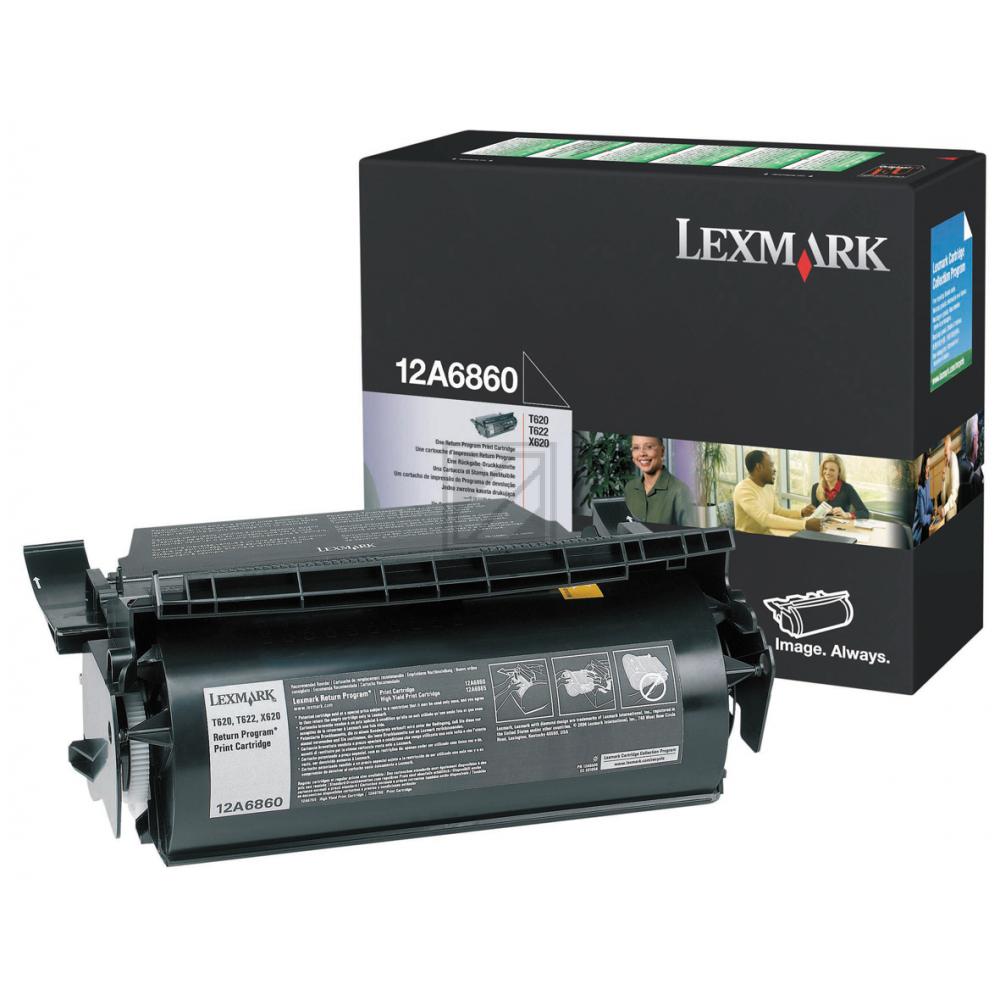 12A6860 / schwarz / original LEXMARK Toner schwarz / 12A6860 / 10000 S.