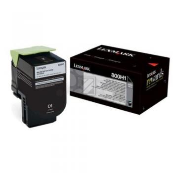 80C0H10 // 800H1 / schwarz / original LEXMARK Toner schwarz / 80C0H10 / 4000 S.