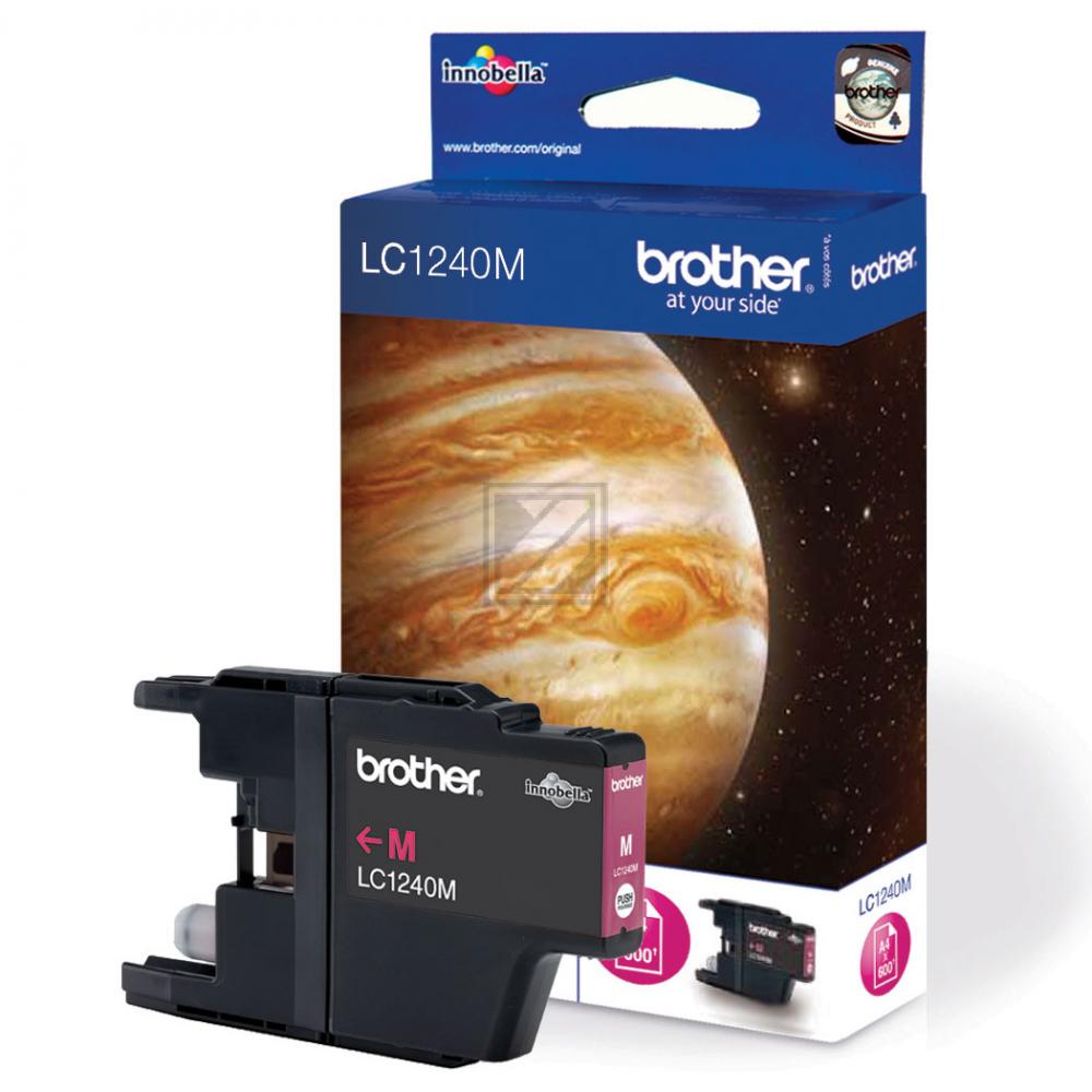 LC1240M / magenta / original BROTHER Tintenpatrone magenta / LC1240M / 600 S.
