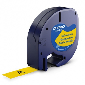 91202 // S0721620 / schwarz gelb / original DYMO DirectLabelEtiketten / 91202