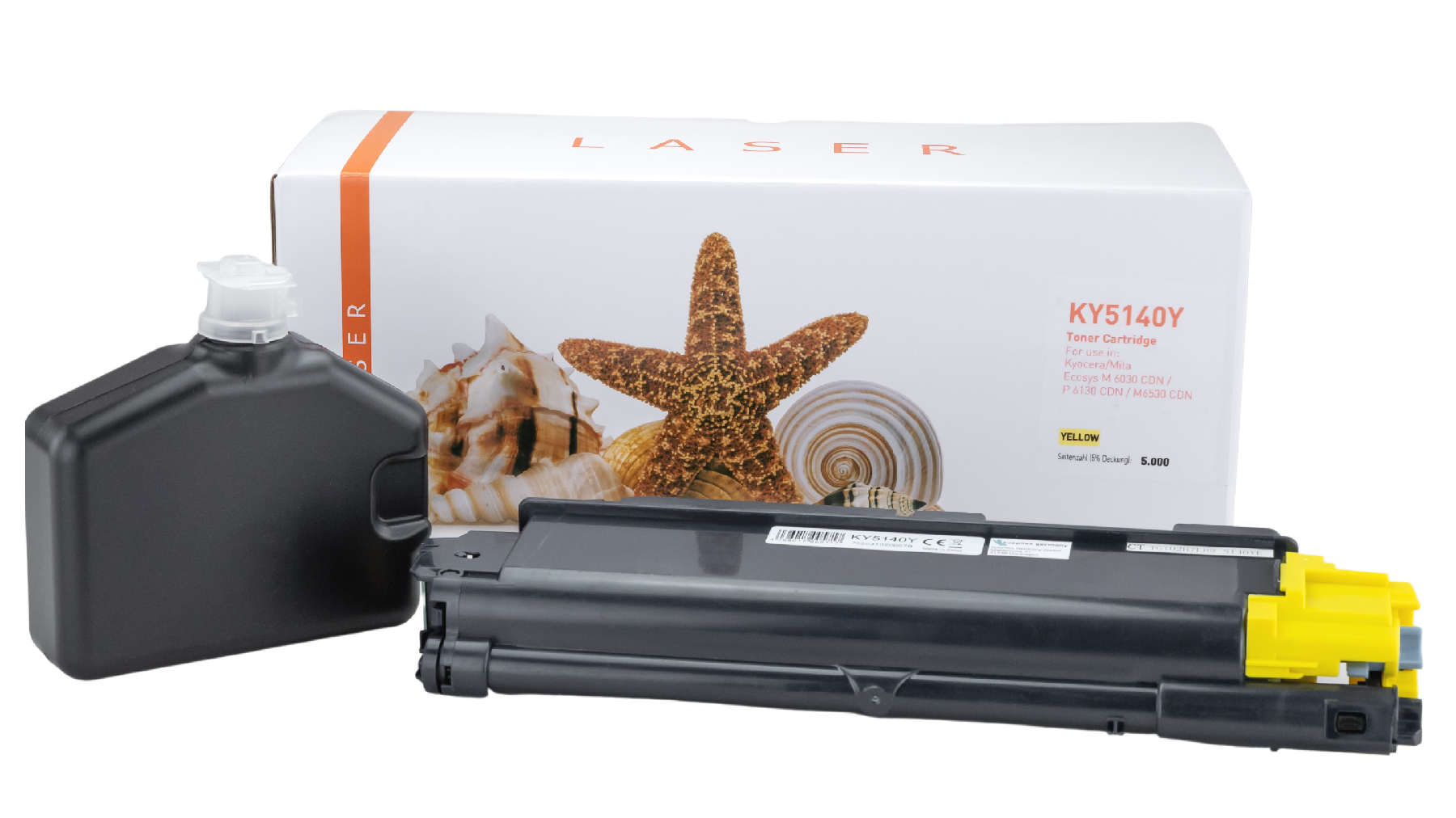 Alternativ Toner Yellow für Kyocera  / TK5140Y / 5.000 Seiten