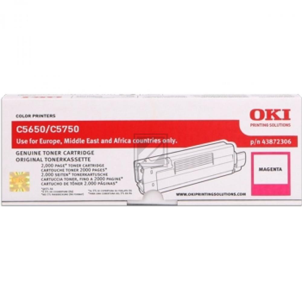 43872306 / magenta / original OKI Toner magenta / 43872306 / 2000 S.