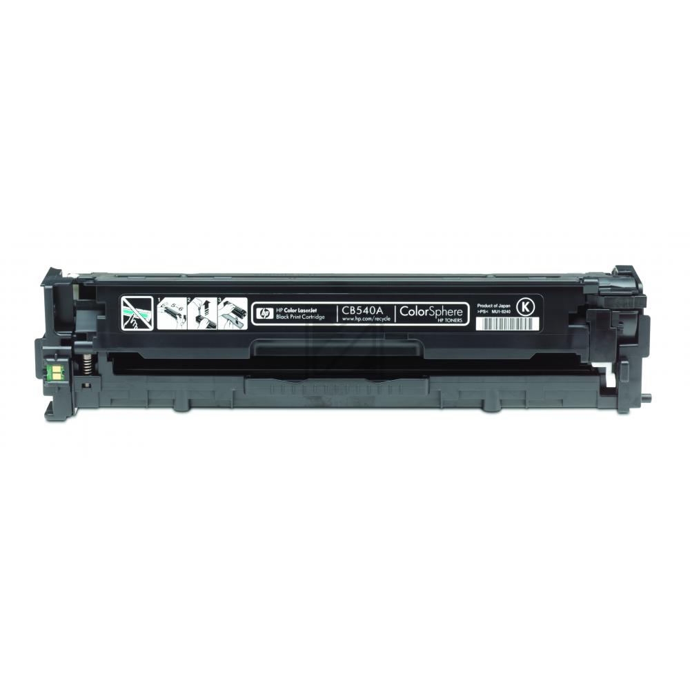 CB540A // 125A / schwarz / original HP Toner schwarz / CB540A / 2200 S.