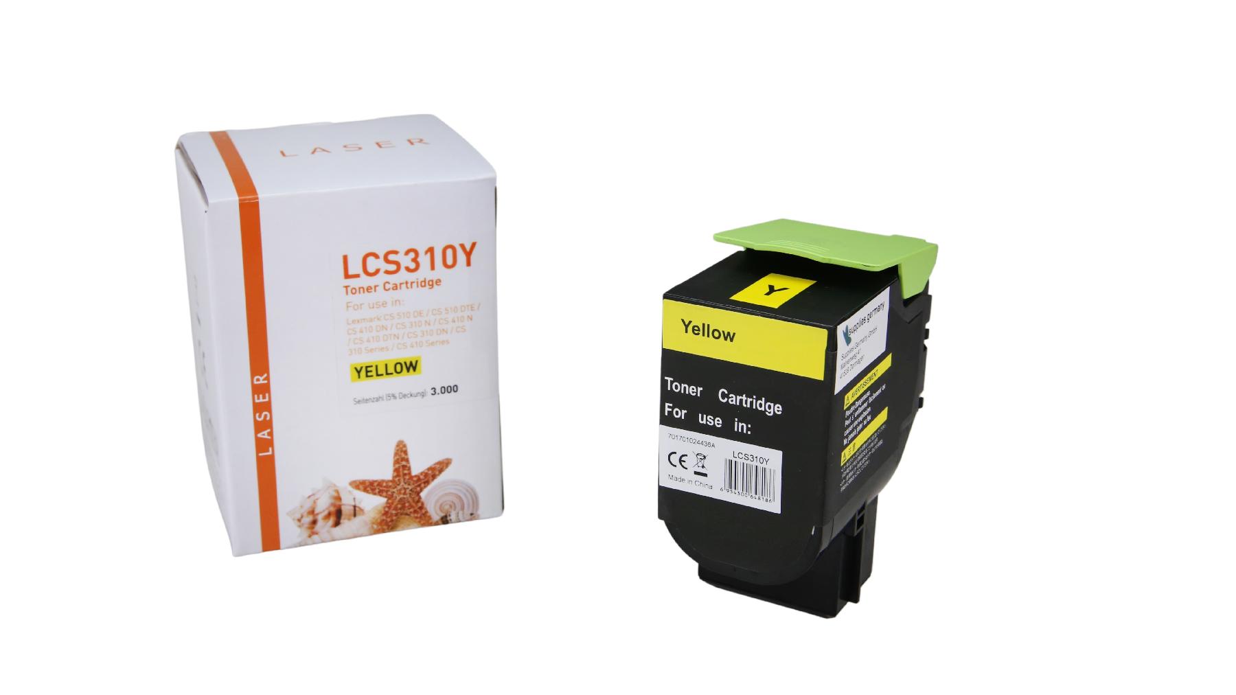 Alternativ Toner Yellow für Lexmark / 70C2HY0 / 3.000 Seiten
