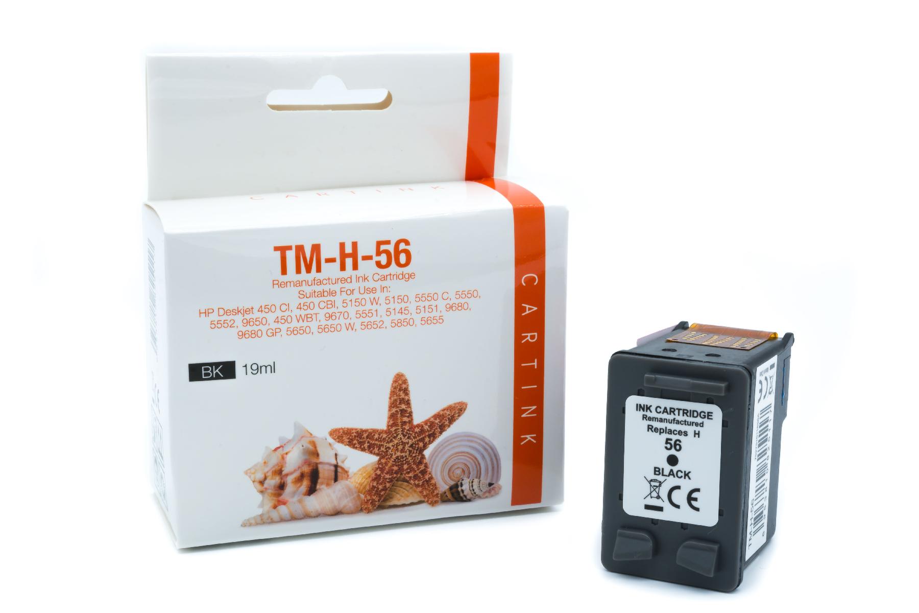 Refill Tinte Black für HP / C6656A / 19ml