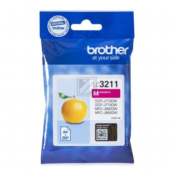 LC3211M / magenta / original BROTHER Tintenpatrone magenta / LC3211M / 200 S.
