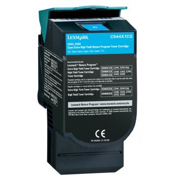 C544X1CG // Cyan // original // Toner f. Lexmark C / C544X1CG / 4.000 Seiten