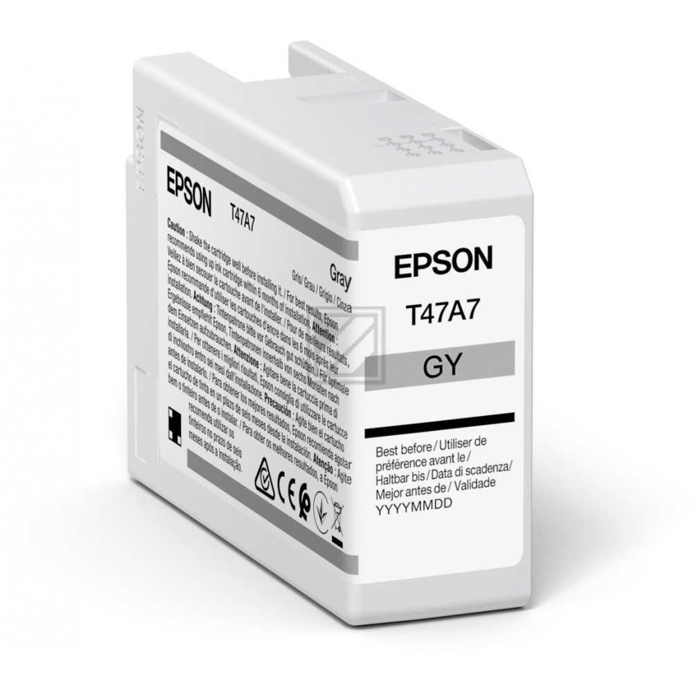C13T47A700 // T47A7 / original EPSON Tintenpatrone grau / C13T47A700 / 50.00 ml