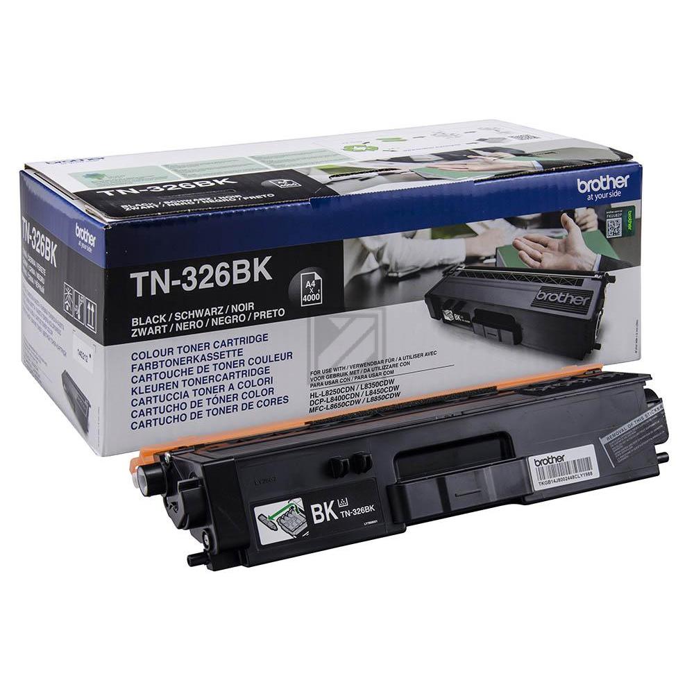 TN326BK / schwarz / original BROTHER Toner schwarz / TN326BK / 4000 S.
