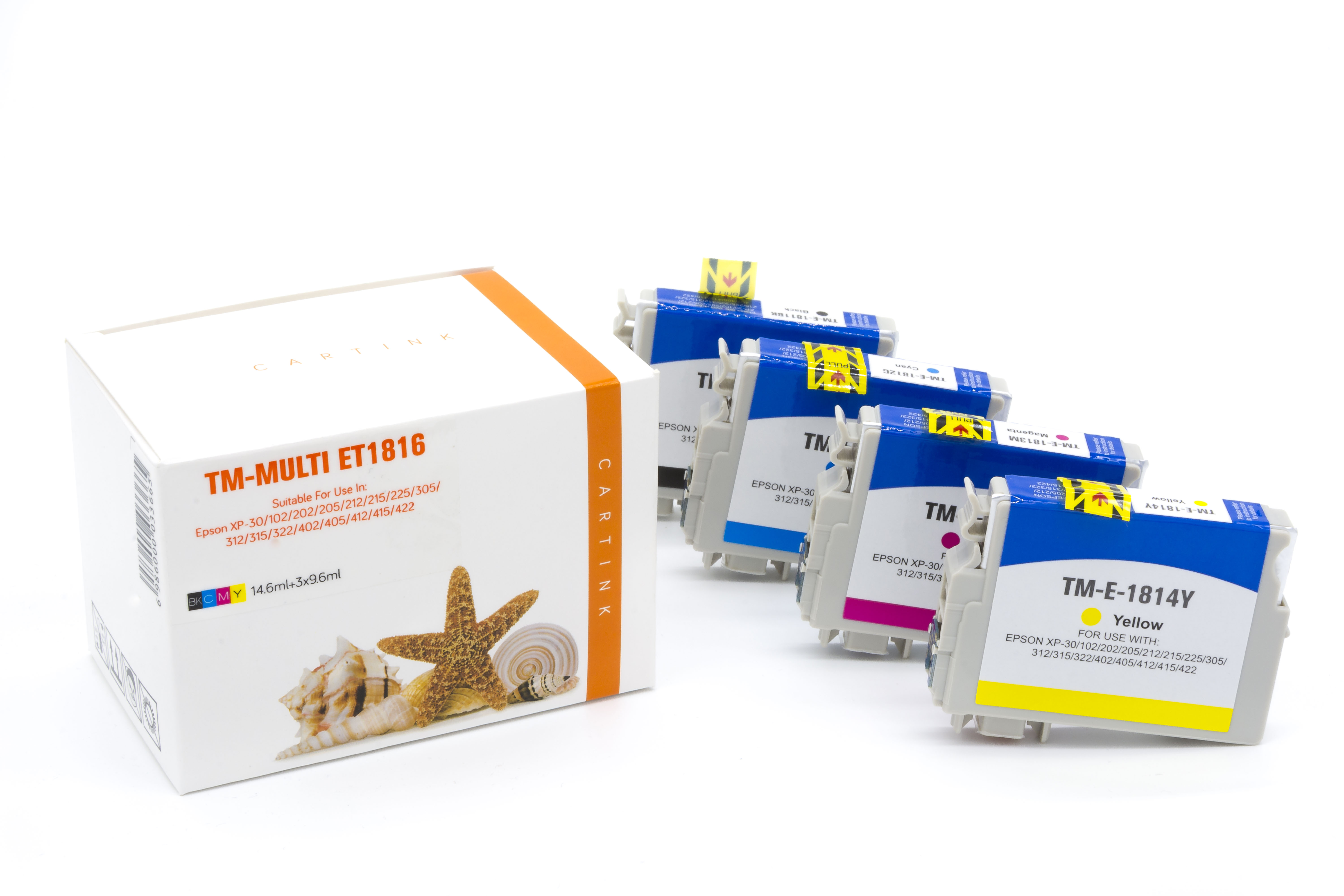Alternativ Tinte  für Epson  / C13T18164010 / BK14,6/C,M,Y9,6ml